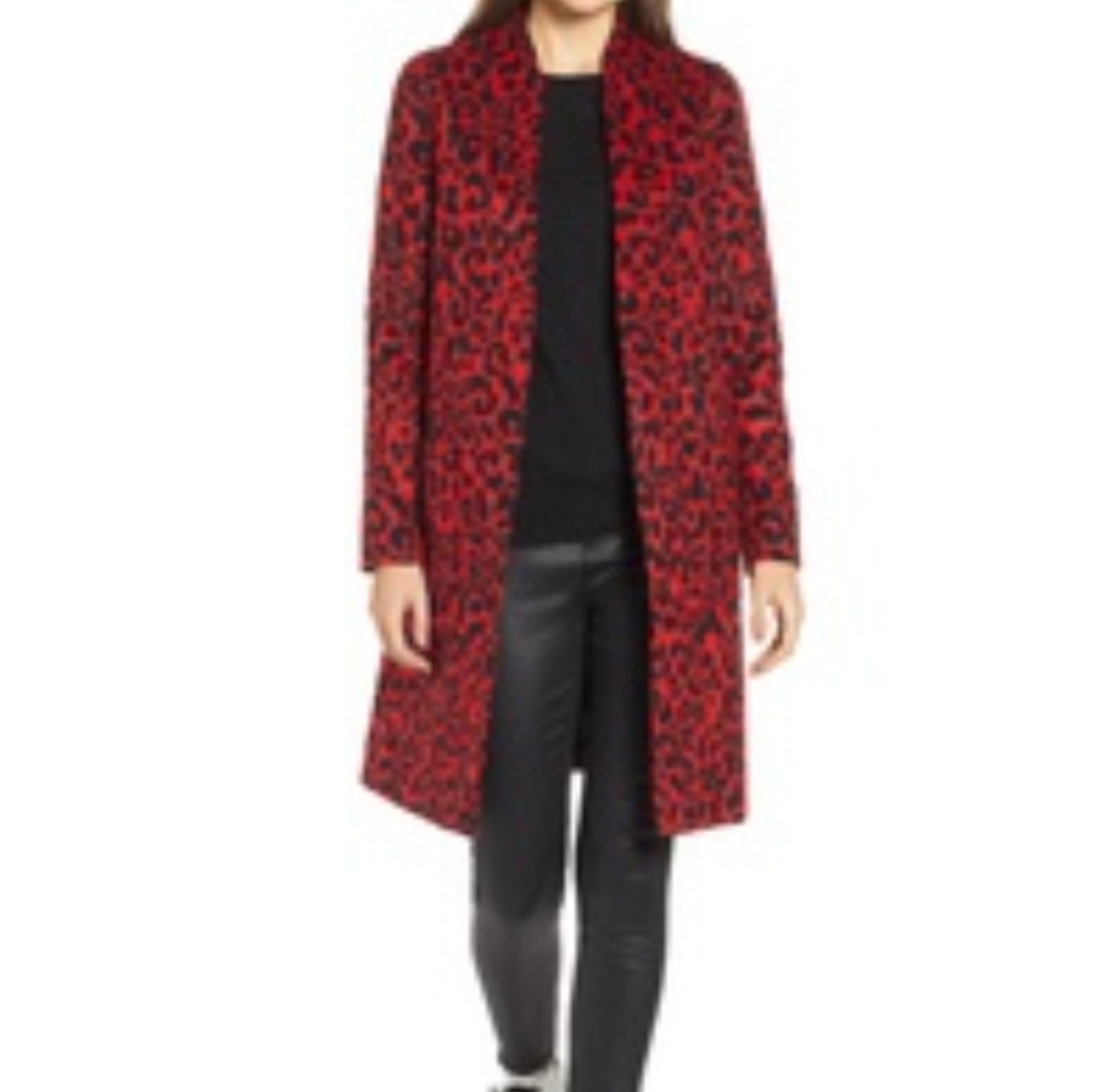 🐆NWT Helene Berman Sport Coat Leopard Red Size M